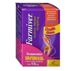 Quinfamida/Albendazol Infantil 20ml (Farmiver)