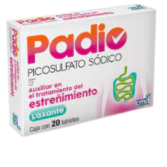 Picosulfato Sódico 5mg 20 tabletas (Padio)