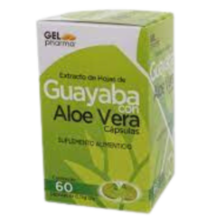 Guayaba 250mg, Aloe Vera 2.5g 60 cápsulas (Gelpharma)