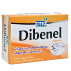 Vitaminas, Antioxidantes, Minerales y Omega 3 Diabéticos 30 tabletas (Dibenel)