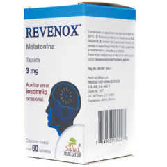 Melatonina 3mg 60tab (Revenox)