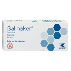 Sertralina 50mg 14 cápsulas (Salinaker)