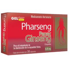 Panax Ginseng 9.25mg 30 cápsulas (Pharseng)