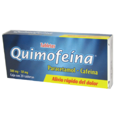 Paracetamol/Cafeina 20 tabletas (Quimofeina)