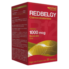 Cianocobalamina 1000mcg 30 tabletas (Redbelgy)