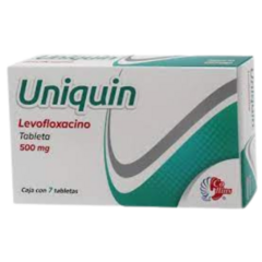 Levofloxacino 500mg 7 Tabletas (Uniquin)