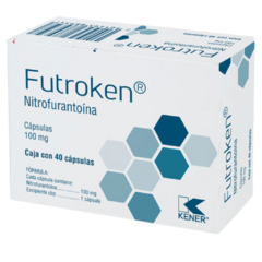 Nitrofurantoina 100mg 40 cápsulas (Futroken)