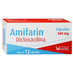 Dicloxacilina 500mg 12cap (Amifarin)