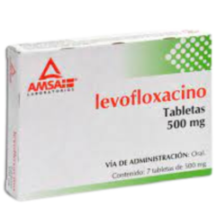 Levofloxacino 500mg 7 tabletas (Amsa)