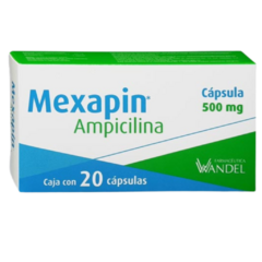 Ampicilina 500mg 20 Cápsula (Mexapin))