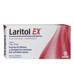 Loratadina/Ambroxol 10 tabletas (Laritol EX)