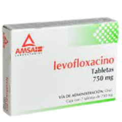 Levofloxacino 750mg 7 tabletas (AMSA)