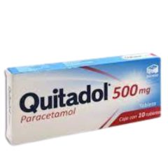 Paracetamol 500mg 10 tabletas ((Quitadol)