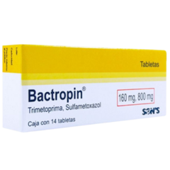 Trimetoprima/Sulfametoxazol 160/800mg 14 tabletas (Bactropin)