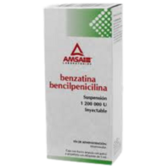 Benzatina Bencilpenicilina 1,200,000 U 1 ampolleta