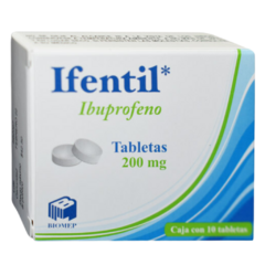 Ibuprofeno 200mg 10 tabletas (Ifentil)