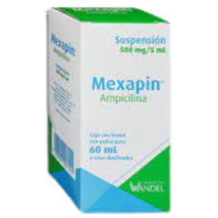 Ampicilina 500mg/5ml suspensión (Mexapin)