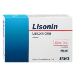 Lincomicina 300mg 6 ampolletas (Lisonin)