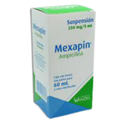 Ampicilina Suspensión 250mg 60ml (Mexapin)