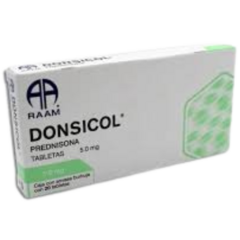 Prednisona 5mg 20 tabletas (Donsicol)