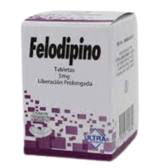 Felodipino 5mg 20 tabletas (Ultra)