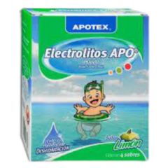 Electrolitos en polvo con 4 sobres Limón (APO)