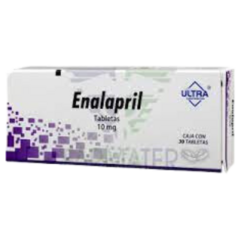 Enalapril 10mg 30 tabletas (Ultra)