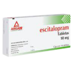 Escitalopram 10mg 28 tabletas (Amsa)