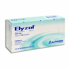 Metronidazol 500mg 30 tabletas (Elyzol)