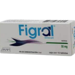 Sildenafil 50mg 10 tabletas (Figral)