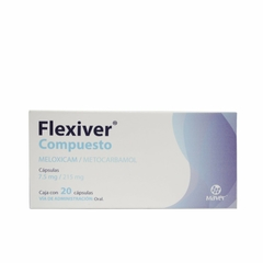 Meloxicam/Metocarbamol 7.5mg/215mg 20 cápsulas (Flexiver Compuesto)