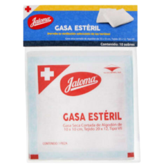 Gasa Esterilizada 10x10cm 10 Piezas (Jaloma)