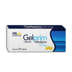 Nifedipino Gel 10mg 20 cápsulas (Gelprim)