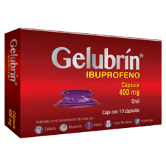 Ibuprofeno Gel 400mg 10 cápsulas (Gelubrin)