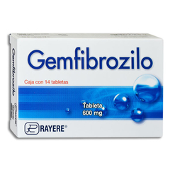 Gemfibrozilo 600mg 14 tabletas (Raypid)