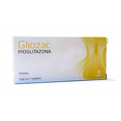 Pioglitazona 15mg 7 tabletas (Gliozac)