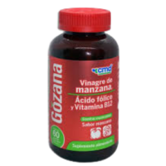 Vinagre de Manzana,Ácido Fólico y Vitamina B12 60 cápsulas (Gozana)