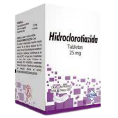 Hidroclorotiazida 25mg 20 tabletas (Ultra)