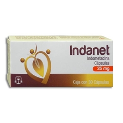 Indometacina 25mg 30 cápsulas (Indanet)