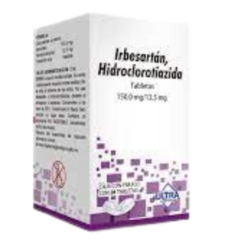 Irbesartán/Hidroclorotiazida 150/12.5mg 28 tabletas (Ultra)