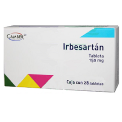 Irbesartán 150mg 28 tabletas (Camber)