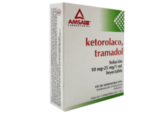 Ketorolaco/Tramadol 10mg/25mg/1ml 3 ampolletas (Amsa)