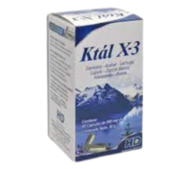 Ktál X-3 500mg 60 cápsulas