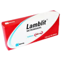 Metronidazol 500mg 20 tabletas (Lamblit)