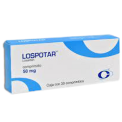 Losartan 50mg 30 Comprimidos (Lospotar)