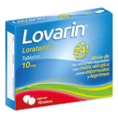 Loratadina 10mg 10 tabletas (Lovarin)