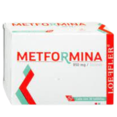 Metformina 850mg 30 tabletas (Loeffler)