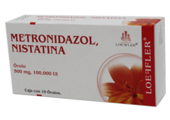 Metronidazol/Nistatina 500mg/100,000UI 10 óvulos (Loeffler)