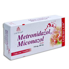 Metronidazol/Miconazol 750mg/200mg 7 óvulos (Loeffler)