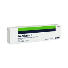 Fluocinolona/Neomicina 0.01g/0.35g Crema 40gr (Neoderm F)